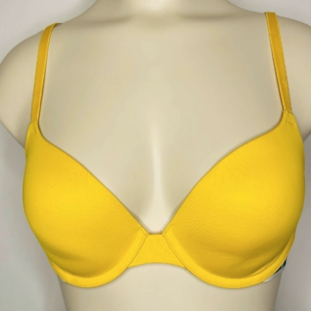 Body by Victoria (Size 38C) Yellow Non Structure Casual Bra